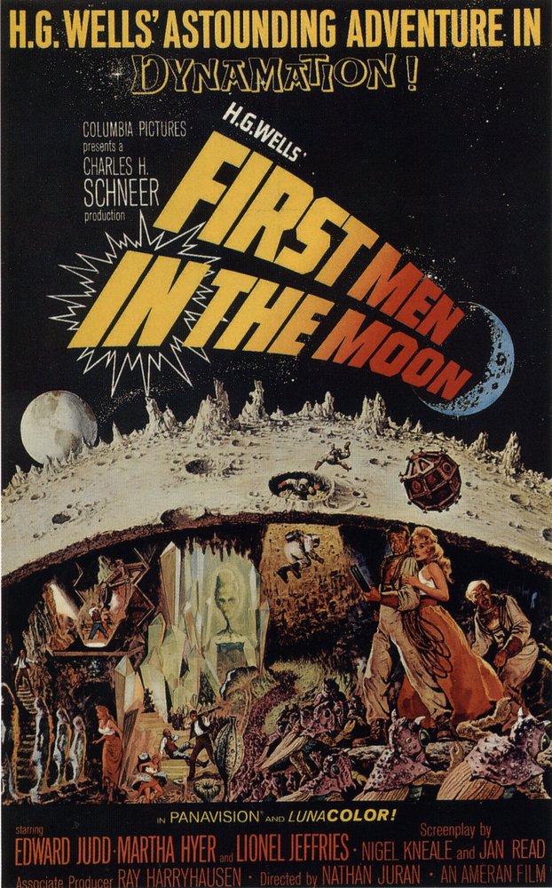 Poster del film First Men In The Moon 2, stampa su tela