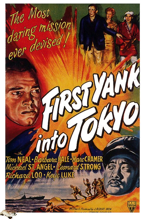 Stampa su tela First Yank Into Tokyo 1945 Movie Poster