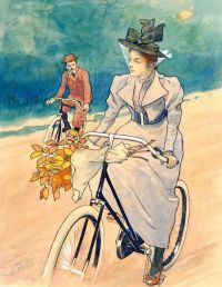 Fischer Paul Bicycle Ride canvas print