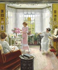 Fischer Paul Morning In The Artist S Home At Sofievej 1913 canvas print