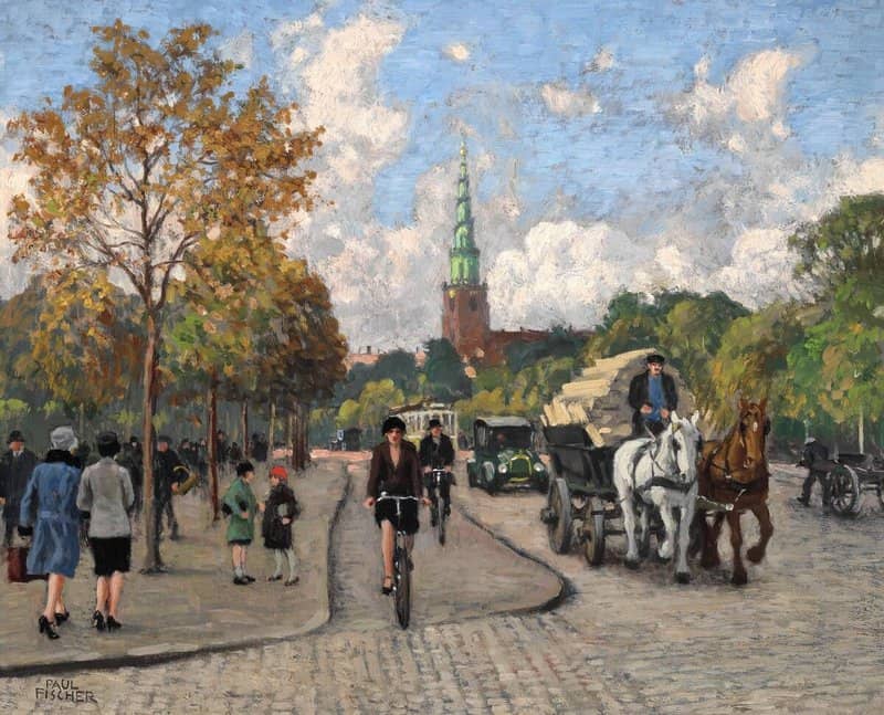 Fischer Paul Our Saviour S Church In The Background canvas print