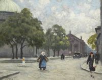 Fischer Paul Street Scene From Fiolstr De In Copenhagen canvas print