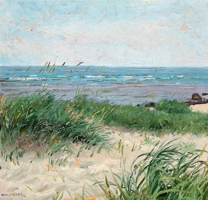 Fischer Paul Windswept Sand Dunes By The North Sea canvas print