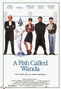 완다라는 이름의 물고기 1988 영화 포스터