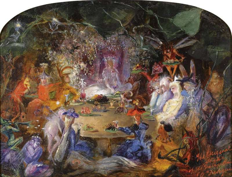 Fitzgerald John Anster Christian Sketch For The Fairy S Banquet canvas print