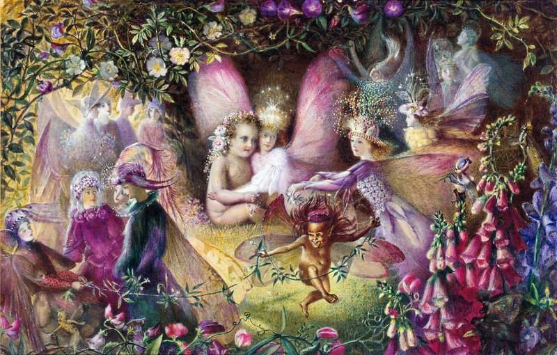 Fitzgerald John Anster Christian Titania And The Changling Child   A Midsummer Nights Dream canvas print
