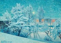 Fjaestad Gustaf Winter Landscape canvas print