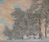 Fjaestad Gustaf Winter Scene Drom Glava canvas print