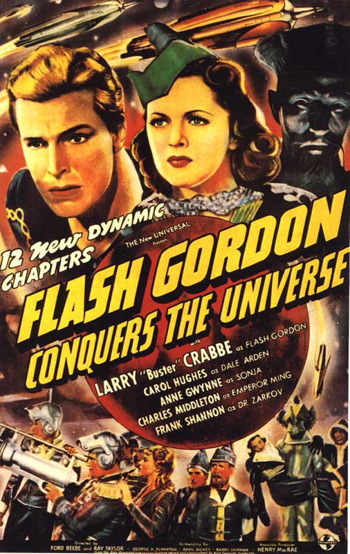 Tableaux sur toile, Flash Gordon Conquers The Universe 영화 포스터 재생산