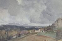 Leinwanddruck von Flint William Russell A Spring Day Auticamp Near Valences France 1954