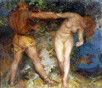 Flint William Russell Hamadryad And The Woodsman 1912