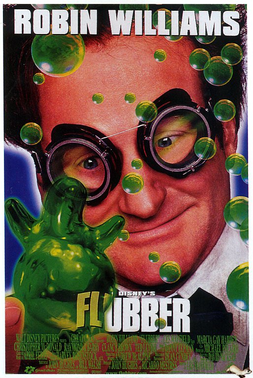 Poster del film Flubber 1997 stampa su tela