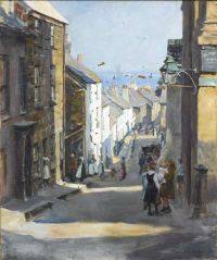Forbes Elizabeth Adela An Old Quarter Of Penzance 1921 canvas print