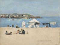 Forbes Elizabeth Adela Children On The Beach St Ives 1886 canvas print