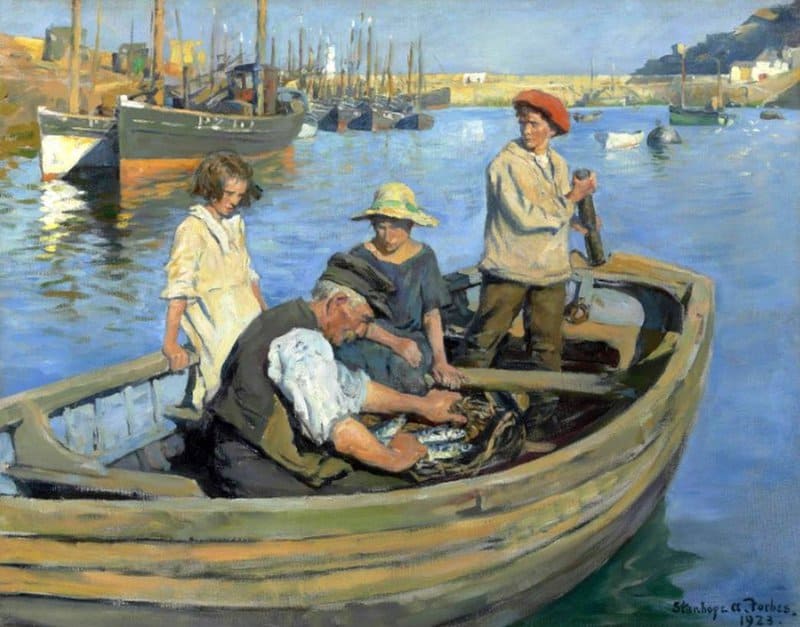 Forbes Elizabeth Adela The Fishermen S Expedition 1923 canvas print