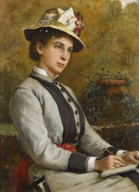 Forbes Elizabeth Adela The Letter Writer 1878