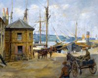 Forbes Elizabeth Adela The Old Weighing House Penzance 1922 canvas print