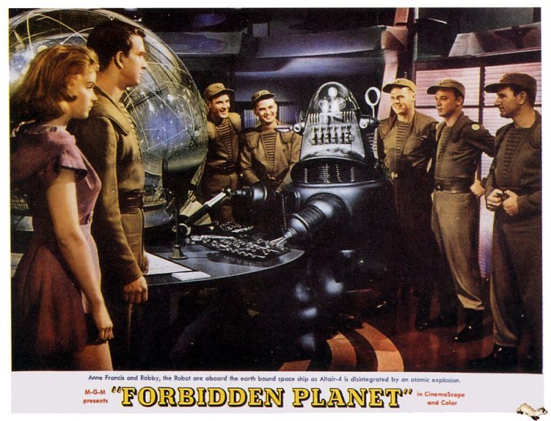 Tableaux sur toile, riproduzione de Il pianeta proibito 1956v2 poster del film