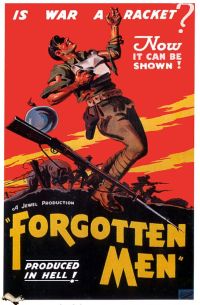 Póster de la película Forgotten Men 1934, impresión en lienzo
