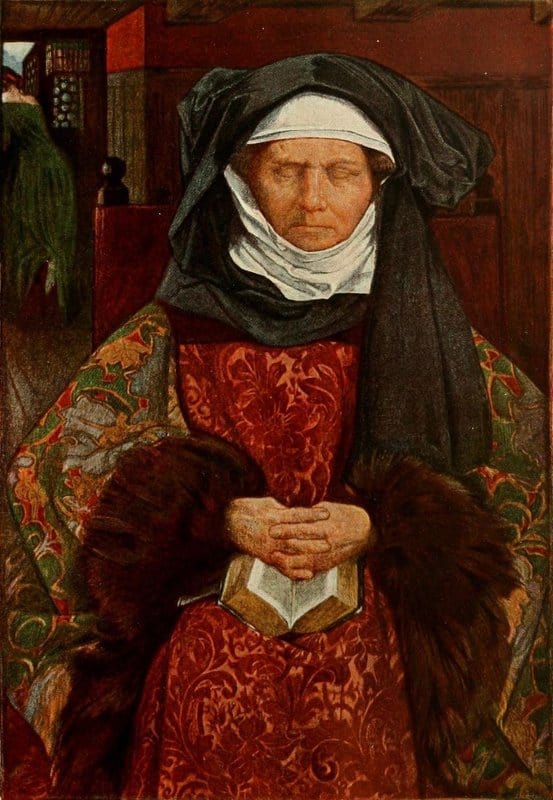 Fortescue Brickdale Eleanor A Wealthy Woman Of The Northen Renaissance Ca. 1900 canvas print