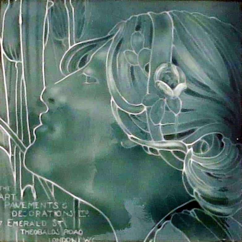 Tableaux sur toile, riproduzione di Fortescue Brickdale Eleanor Art Nouveau Advertising Tile