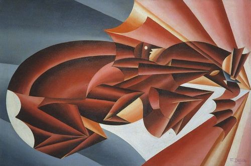 Fortunato Depero Nitrite In Speed - 1932 canvas print