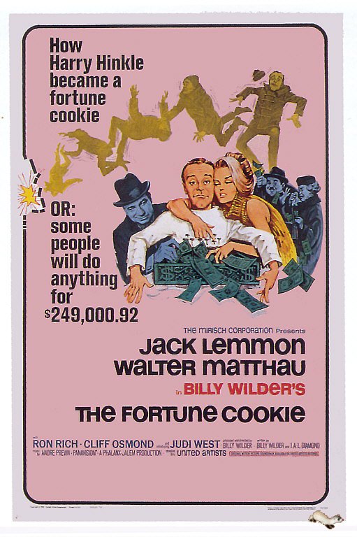 포춘 쿠키 1966 영화 포스터 캔버스 프린트
