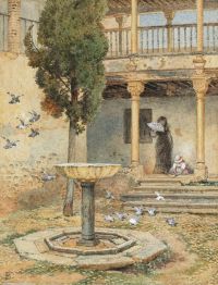 Foster Myles Birket Un cortile dell'Alhambra