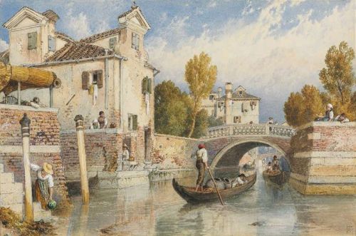 Foster Myles Birket Canale San Giuseppe Venice canvas print