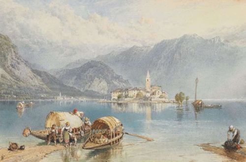 Foster Myles Birket View Of Isola Bella Lake Maggiore Italy canvas print