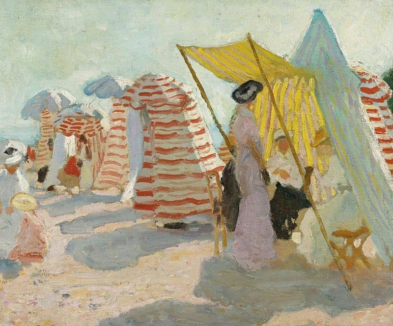 Tableaux sur toile, riproduzione di Fox Emanuel Phillips Morning On The Beach ca. 1909 11