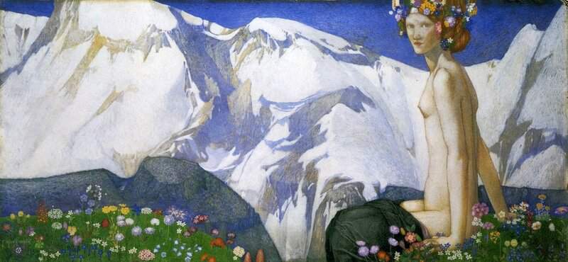 Frampton Edward Reginald Flora Of The Alps 1918 canvas print