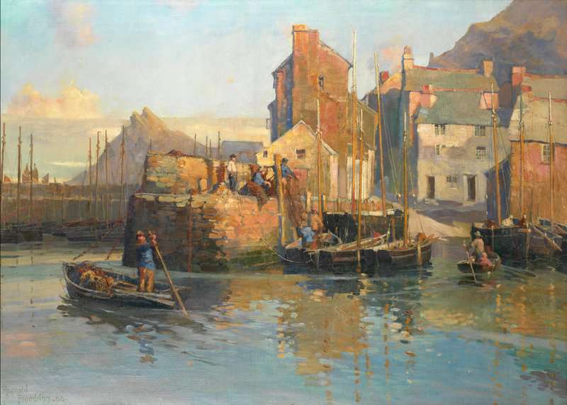 Frampton Edward Reginald When The Sun To Westward Sinks And Bathes All Things In Gold 1896 canvas print