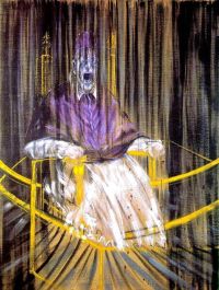 Francis Bacon Studie nach Velazquez - Porträt von Papst Innocent X.