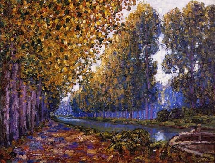 Francis Picabia The Moret Canal Effect Autumn 1909 canvas print