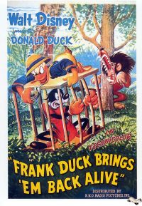 Frank Duck Brings Em Back Alive 1946 Movie Poster canvas print