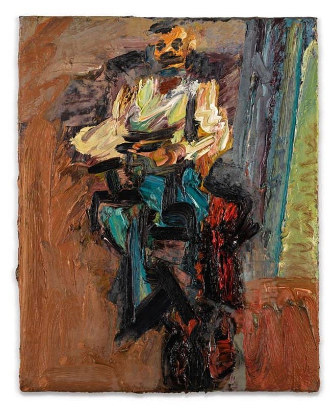 Frank Auerbach David Landau Seated Ii 1992 canvas print