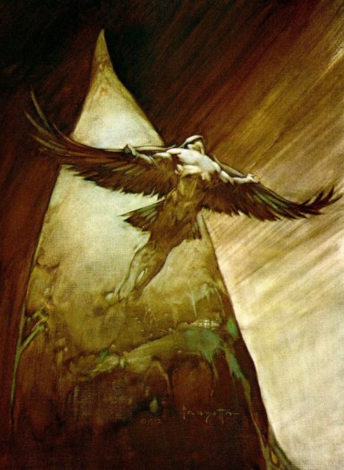 Frank Frazetta Birdman 1972 canvas print