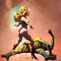 Frank Frazetta The Countess And The Greenman 1989