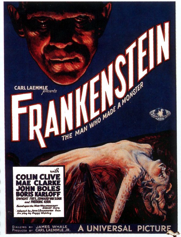 Tableaux sur toile, 프랑켄슈타인 1931 영화 포스터 복제