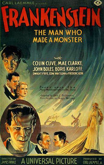 Tableaux sur toile, riproduzione de Frankenstein 31 6 poster del film