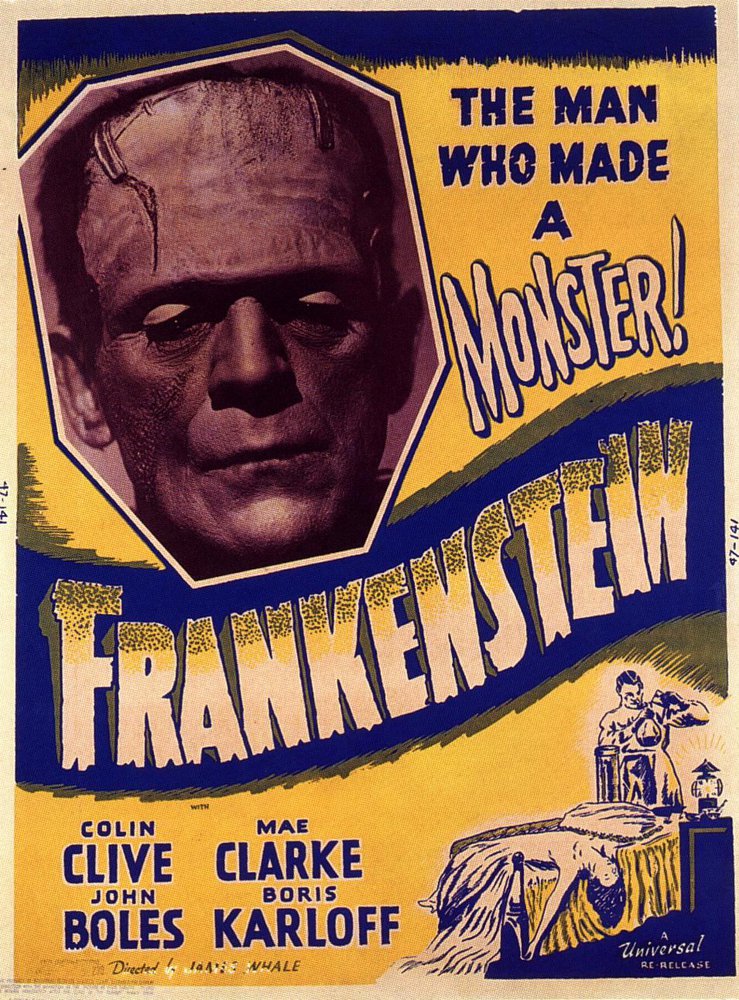Tableaux sur toile, riproduzione de Frankenstein 31 9 poster del film