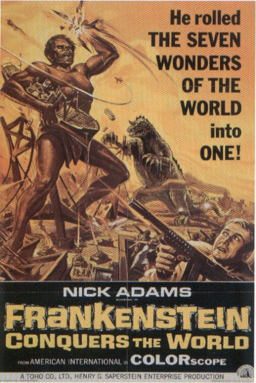 Frankenstein Conquers The World Movie Poster canvas print