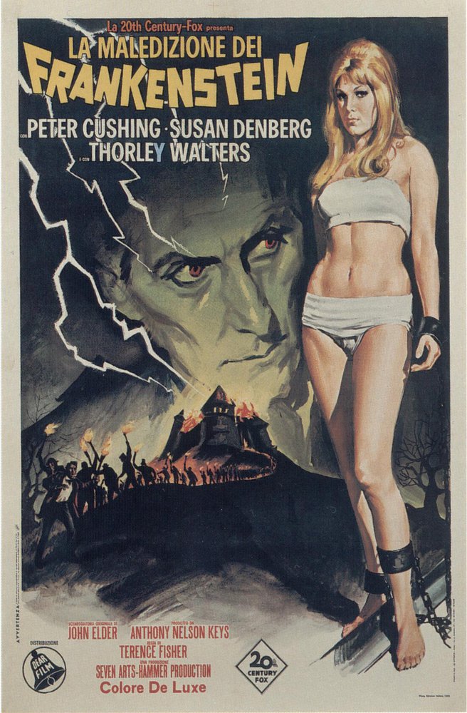 Tableaux sur toile, riproduzione de Frankenstein creato donna 2 poster del film