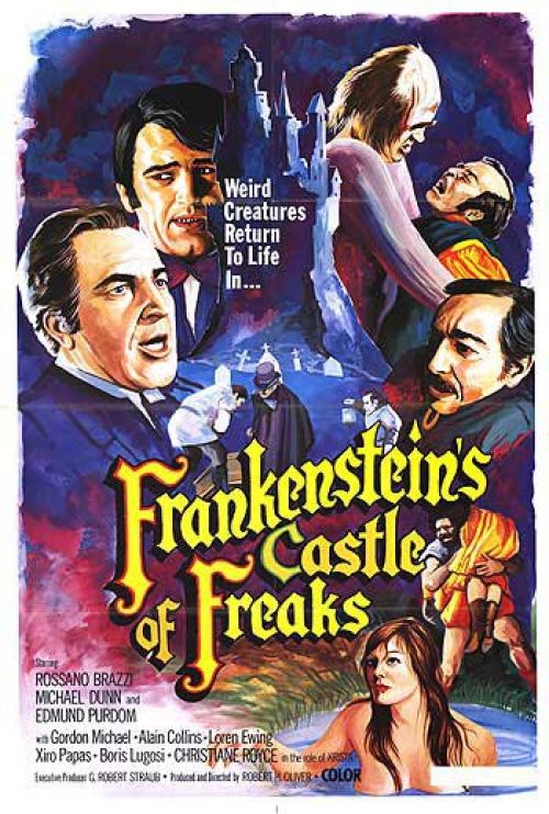 Frankensteins Castle Of Freaks Movie Poster canvas print