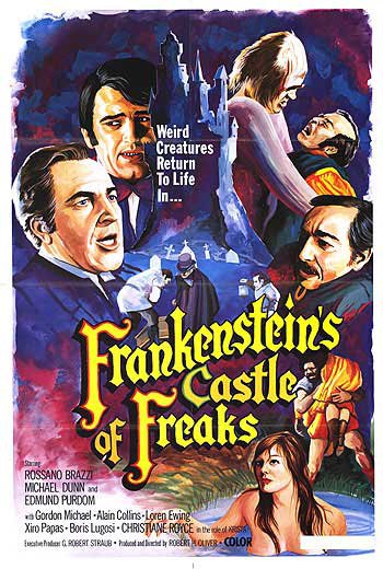 Tableaux sur toile, 재생산 de Frankensteins Castle Of Freaks 영화 포스터