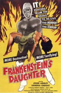 Stampa su tela del poster del film della figlia di Frankenstein