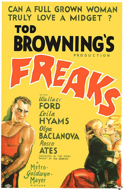 Tableaux sur toile, riproduzione de Freaks 1932 poster del film