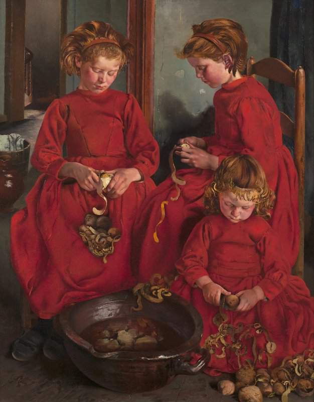 タブロー・シュル・トワル、フレデリック・レオン The Three Sisters の複製