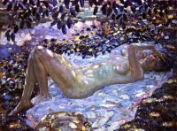 Frederick Carl Frieseke Nude In Dappled Sunlight 1915